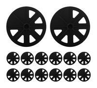 SWOOMEY 20 Pezzi Copriraggi per Bicicletta, Copertura Ruota Libera, Plastica Nera, Resistente alle Intemperie, per Mountain Bike e Bici da Strada, Ciclismo Outdoor