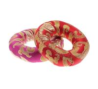 SWOOMEY 2pezzi Cuscini Per Campane Tibetane in Cotone Antiscivolo Protezione Ciotola Sonora Colori Casuali Per Meditazione e Decorazioni Casa Ufficio