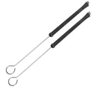 SWOOMEY 2pezzi Spazzole Per Batteria Con Manico Metallo Di Pennelli Acciaio Per Jazz Drum e Percussioni Strumenti Musicali Resistenti e Compatti Per Musicisti