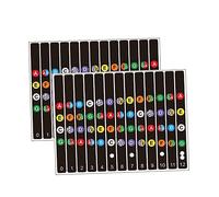 SWOOMEY 2sets Adesivi Scale Per Chitarra Per Principianti Facili Da Applicare e Rimuovere Per Migliorare Le Competenze Musicali e La Pratica Efficiente