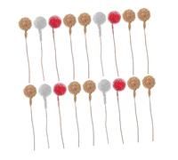 SWOOMEY 30 Pezzi Bacche Artificiale Glitter Bacche Decorative per Natale e Halloween Colorati e Rosso per Decorazioni Festive e Hotel