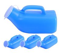 SWOOMEY 4 pezzi di orinatoio da viaggio portatile per uomini, riutilizzabile, per bambini, vasino personale per, per campeggio all'aperto, traffico stradale lungo, 1200 ml, WC per anziani, ospedale