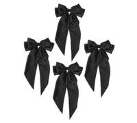 SWOOMEY 4pezzi Clip Per Con Fiocco Eleganti Fermagli Decorativi Per Ragazze Per Feste Cerimonie e Uso Quotidiano Facile Da Indossare e Leggere Senza Stress Per