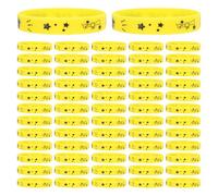 SWOOMEY 50 Pezzi Braccialetti Flessibili e Lisci in Silicone Giallo come Decorazioni per Party di Fine Anno Scolastico per Festa di 2026