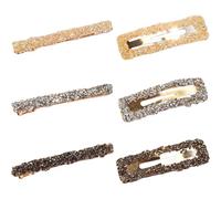 SWOOMEY 6 Pezzi Clip per Chioma Donna Elegante con Pietre Decorative, Fermaglio Facile da Indossare per Fissare Chioma Sciolti, Accessorio Raffinato per Viaggi e Appuntamenti