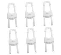 SWOOMEY 6pezzi Serrature Di Sicurezza Per Chiusure Per Armadi Plastica Protezione Per Aperture Porte Facile Da Installare e Rimuovere