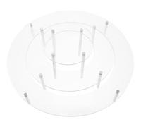 SWOOMEY Alzata per Torte Trasparente in Acrilico Gambe Stabile, Supporto per Cupcake e Muffin per Caffè e Banchetti, Set Espositore Delicato