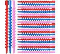 SWOOMEY Bacchette arricciacapelli in plastica set da 20 pezzi fissaggio sicuro per acconciature perfette per saloni e impiego professionale Colore Casuale