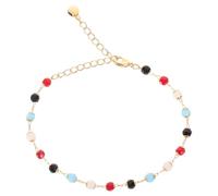 SWOOMEY Bracciale Donna Regolabile in Perle Naturali Pietre Preziose di Lapislazzuli, Turchese Blu e Acciaio Inossidabile, Stile Etnico Ornato per Feste e Lavoro