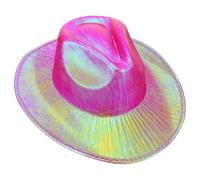 SWOOMEY Cappello da Cowboy da Donna Strass e Glitter, Stile Western Elegante in Eva Leggero e Facile da Trasportare, per Feste di Halloween e Fotografie