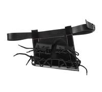 SWOOMEY Cintura per Trasporto di 2 Spade in Pelle Nera Porta Spada Design Semplice ed Elegante, Comoda da Indossare per Rievocazioni Medievali