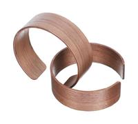 SWOOMEY Copritazza in Legno 2 Pezzi Isolamento Termico e Design Semplice, Protezione Versatile per Tazze da Tè e Bicchieri, Pratico e Antiscivolo