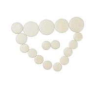 SWOOMEY Cuscinetti Per Clarinetto in 17 Pezzi Kit Di Sostituzione Per Strumenti a Fiato Non Autoadesivi Ermetici Diverse Dimensioni (3mm 12mm 15mm 95mm) Accessori Per Clarinetto