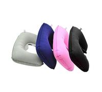 SWOOMEY Cuscino Da Viaggio Gonfiabile a Forma u 4 Pezzi in Microvelluto Assorbente e Confortevole Per Aerei e Auto Cuscino Cervicale Per Supporto