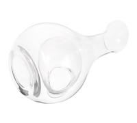 SWOOMEY Decanter Brocca e in Design 385ml Concavo Vetro per Distributore e Resistente, per Servire di Whisky in Casa e Ristorazione