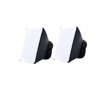 SWOOMEY Diffusore Softbox per Flash della Fotocamera Portatile 2 Pezzi Compatibile Reflex Digitali per Illuminazione Morbida e Uniforme, Attenua Ombre, per Fotografia Professionale