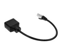 SWOOMEY Ethernet Splitter Maschio Due Femmine Adattatore Modular Plug Per Lan Collegamento Facile Per Computer e Router Ottimizza La Stabilità e Adatto Per Reti Domestiche e Uffici