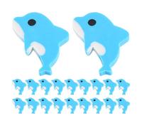 SWOOMEY Gomme da Cancellare a Forma di Delfino, 20 Pezzi in Tpr Colorate e Decorative, come Premi per Studenti e Ricompense per Feste