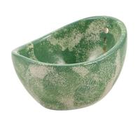 SWOOMEY Herb Stripper Pottery: ciotola per la rimozione delle foglie a 4 fori, sbucciatore di erbe in ceramica - separatore di foglie fatto a mano per cavolo riccio e broccoli - utensile da cucina per