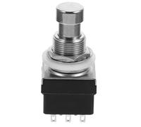 SWOOMEY Interruttore Pulsante Per Effetti Chitarra Pin Nero Accessorio Resistente e Facile Da Installare Per Pedaliere Musicali Pulsante Piede Silenzioso e Compatto Per Uso Esterno