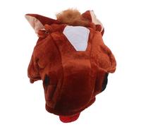 SWOOMEY Maschera a forma di testa di cavallo dello zodiaco - Copricapo da cosplay per cavalli - Copricapo da animale cinese - Novità come accessorio fotografico per la festa del capodanno cinese e