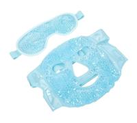 SWOOMEY Maschera Gel Freddo per Occhi e Viso Riutilizzabile, Set 1 Pezzo in Pvc Gel Lenitivo, Lavabile, per Famiglia e Festival