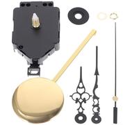 SWOOMEY Meccanismo Orologio da Parete Thun in Plastico Nero, Kit Completo Lancette per Sostituzione e Riparazione, per Orologio da Parete Minimalista e Fai-da-Te