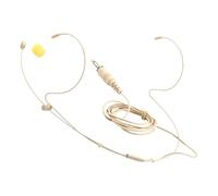 SWOOMEY Microfono Auricolare Mini Beige con Gancio Singolo Microfono Omnidirezionale per Insegnamento Conferenze Live Compatibile con Dispositivi Vari