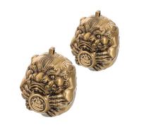 SWOOMEY Palline Baoding in Ottone Design Pixiu per Esercizi Manuali e Massaggio, Strumento di Terapia Tradizionale Cinese per Anziani e Allenamento della Forza delle Mani