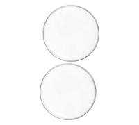 SWOOMEY Pelli per Batteria 2 Pezzi Bianco in Film di Poliestere Riutilizzabili che Non Perdono la Forma Accessori per Tamburo Piccolo per Batteristi