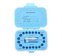 SWOOMEY Scatola Dei Per Denti Latte Contenitore in Plastica Resistente Per Denti Persi Scatola Delle Fate Scomparti Indipendenti Per Conservare