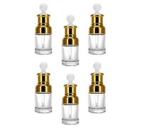 SWOOMEY Set 6 Bottiglie Vetro 30ml Contagocce per Olio Essenziale e Profumo, Design Chic, Pratiche e Portatili per Cura Quotidiana e Viaggi