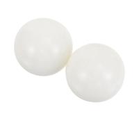 SWOOMEY Set da 2 Palline da Massaggio in Marmo Bianche Tonde per Stimolare e Alleviare lo Stress, per Esercizi di Fitness e Rilassamento Mani