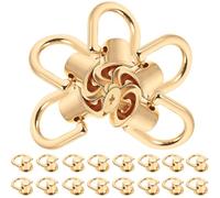 SWOOMEY Set da 40 Pezzi di Borchie in Lega di Zinco Vite e Anello per Accessori Borse e Artigianato in Pelle, per Decorare e Riparare Cappelli e Borse