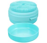 SWOOMEY Spazzola Esfoliante in Silicone Porta Sapone Solido, Spazzola da Doccia Multifunzionale per Massaggio e Pulizia della Pelle, Adatta a Ragazzo Ragazza e Adulti in Casa