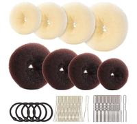 SWOOMEY Strumenti Per Chignon Piccola Ciambella, Set Di Strumenti Per Acconciature Da Donna, Elastici Per Chioma, Forcine A U, Per Intrecciare E Modellare Lo Chignon In Festa E Nella Vita