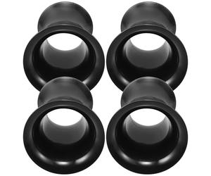 SWOOMEY Tubo Porta Reflex e Direzione Precisa Flusso D'aria Ottimizzato 4 Pezzi in Plastica Nera per Altoparlanti per Riparazioni DIY Subwoofer e Woofer