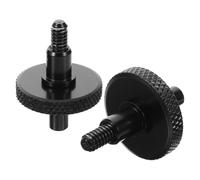 SWOOMEY Vite Accessorio Stabile ed Elegante per Ponte Regolabile per Contrabbasso in Metallo Nero, Coppia 1 Paio, Facile da Installare per Esibizioni e Prove Musicali