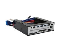 SWOQ Pannello Frontale per PC Media, Pratico Dashboard multimediale OTB One Click Backup NGFF M.2 MSATA Multifunzione per Computer Desktop per Computer