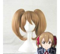 Sword Art Online Ayano Keiko Parrucche Cosplay Per Le Donne Breve Rettilineo Capelli Sintetici Anime Costume Parrucca Chip Coda Di Cavallo Mostra L'Immagine