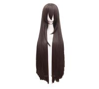 Sword Art Online GGO Kirigaya Kazuto Kirito Cosplay Wigs 100cm Long Chocolate Color Heat Resistant Cosplay Costume Wig + Wig Cap