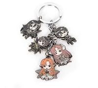 Sword Art Online - Portachiavi con 4 mini personaggi Chibi