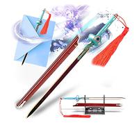Sword Art Online - Tagliacarte a forma di spada con luce lampeggiante, con fodero e supporto, spada in miniatura, regalo per collezionisti e fan