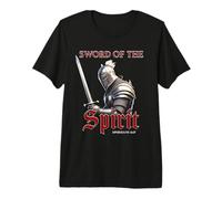 Sword of The Spirit - Christian Warrior Knight Graphic Maglietta Premium