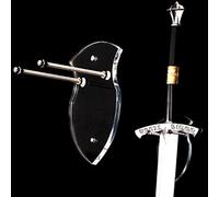 Sword Rack Placca Gancio per spada Supporto per espositore a parete Single Sword Vertical Wall Mount Universal Sword Rack Supporto per espositore a parete Axe Anime Sword Rack (trasparente 1 set)