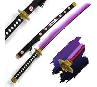Swords and more Spada One Piece Shuusui Katana - Sabra Laser LED, spada Samurai con lama LED e fodera, spada Zoro, Katana One Piece, Fan di anime, Cosplay, Giocattoli per Bambini