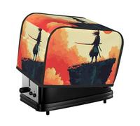 Swordsman Under The Setting Sun Copertura per tostapane 2 fette Cucina Piccolo Elettrodomestico Coperture con tasche Protezione antipolvere e impronte digitali