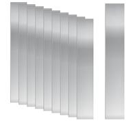 Swpeet 10 pezzi Kit di spessori in acciaio inossidabile 304, 2,54 cm (larghezza) × 15,24 cm (lunghezza) × 0,25 mm (spessore) Strisce di spessori in metallo sottili in fogli di spessori metallici per