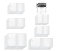 Swpeet 1200Pcs 6 Taglie 1.37 "1.5" 1.8 "1.9" 2.2 "2.4" Trasparente PVC Heat Shrink Wrap Bottle Strizzacervelli Assortimento Kit, Perforate Bottle Strizzacervelli Bande Perfette per Bottiglie, Vasi
