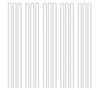 Swpeet 15 pezzi Diamete 6 mm Lunghezza 300 mm Bianco Acrilico Canne Assortimento Kit Acrilico Trasparente Rotondo Solido Bar DIY Modello Materiale Bastone Rotondo per Modellismo DIY